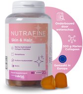 Nutrafine Skin & Hair Gummies – Klinisch Bewezen Collageen, Hyaluronzuur, Glutathion & Biotine – 60 Gummies - Haar Vitamines