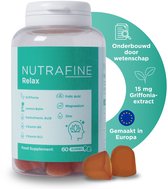 Nutrafine Relax Gummies – 5-HTP, Rhodiola, Magnesium & B-Vitamines – 60 Gummies