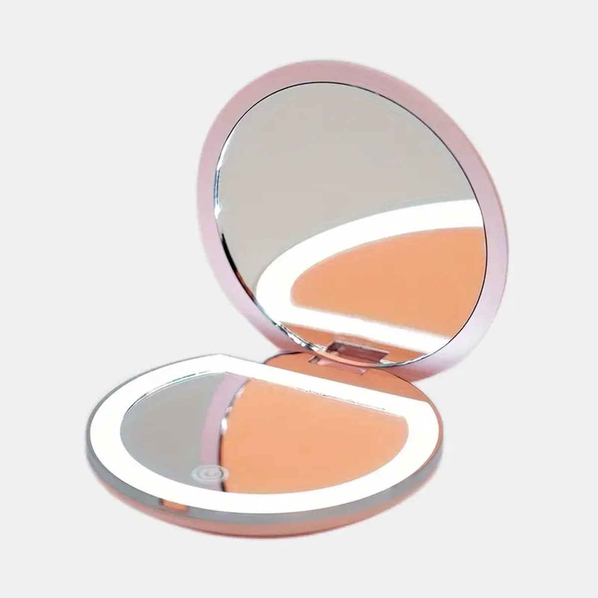 Make-up spiegel met verlichting - Make-up - Handspiegel - Zakspiegel - Roze -Dubbelzijdig