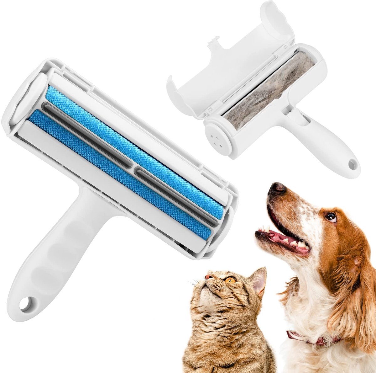 Ynkkvre - pluisroller voor dierenharen - herbruikbare pluizenroller voor hond en kat - geschikt voor bank, kleding, tapijt en meubels