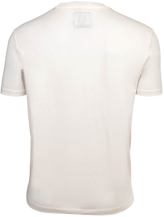 Printed Round Neck Short Sleeve T-shirt - White Shirts