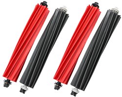 Hoofdborstelaccessoire voor Roborock S8/S8+/S8 Pro Ultra/Q5 Pro/Q5 Pro+/Q8 Max/Q8 Max+ robotstofzuiger - rubberen DuoRoller borstel - 4stuk
