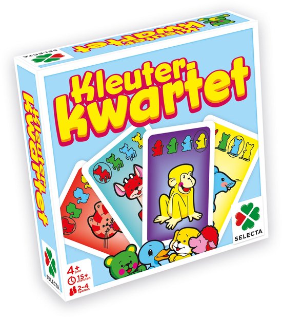 Tactic Kleuter Kwartet – Kaartspel – Kinderspel – Vanaf 3 jaar – 2-4 spelers