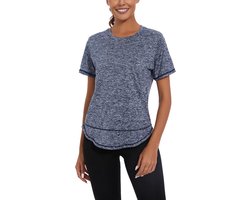 Sportshirt Dames Yoga T-Shirt voor Fitness en Tenniskleding