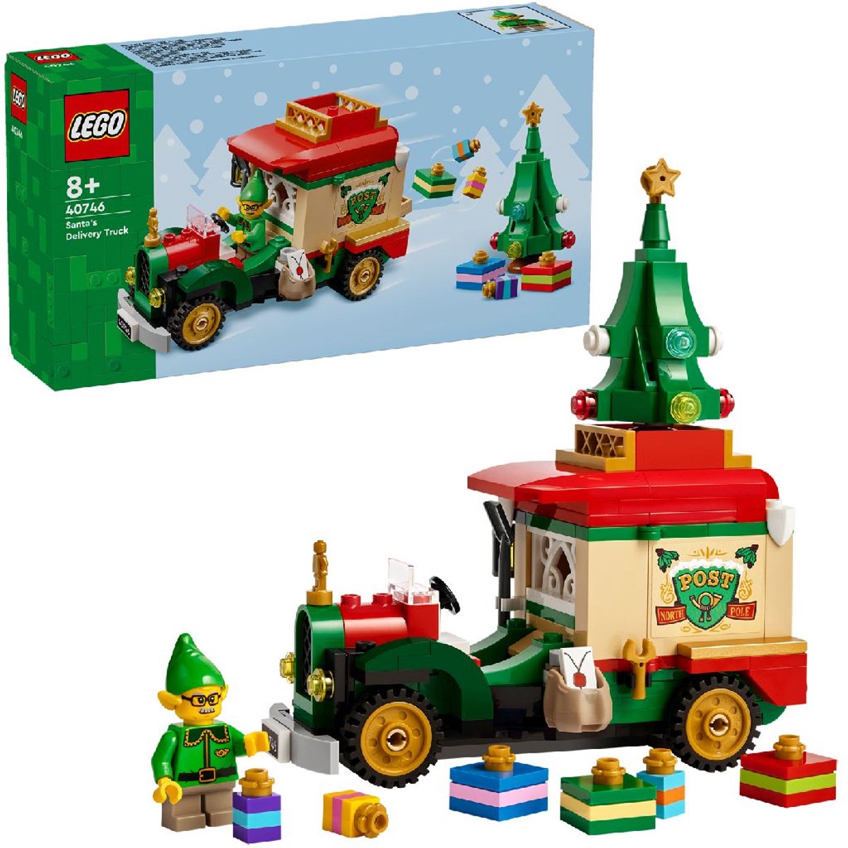 LEGO Bezorgtruck van de Kerstman Kerst Speelgoed om te Knutselen voor Kinderen 40746 — afbeelding 19