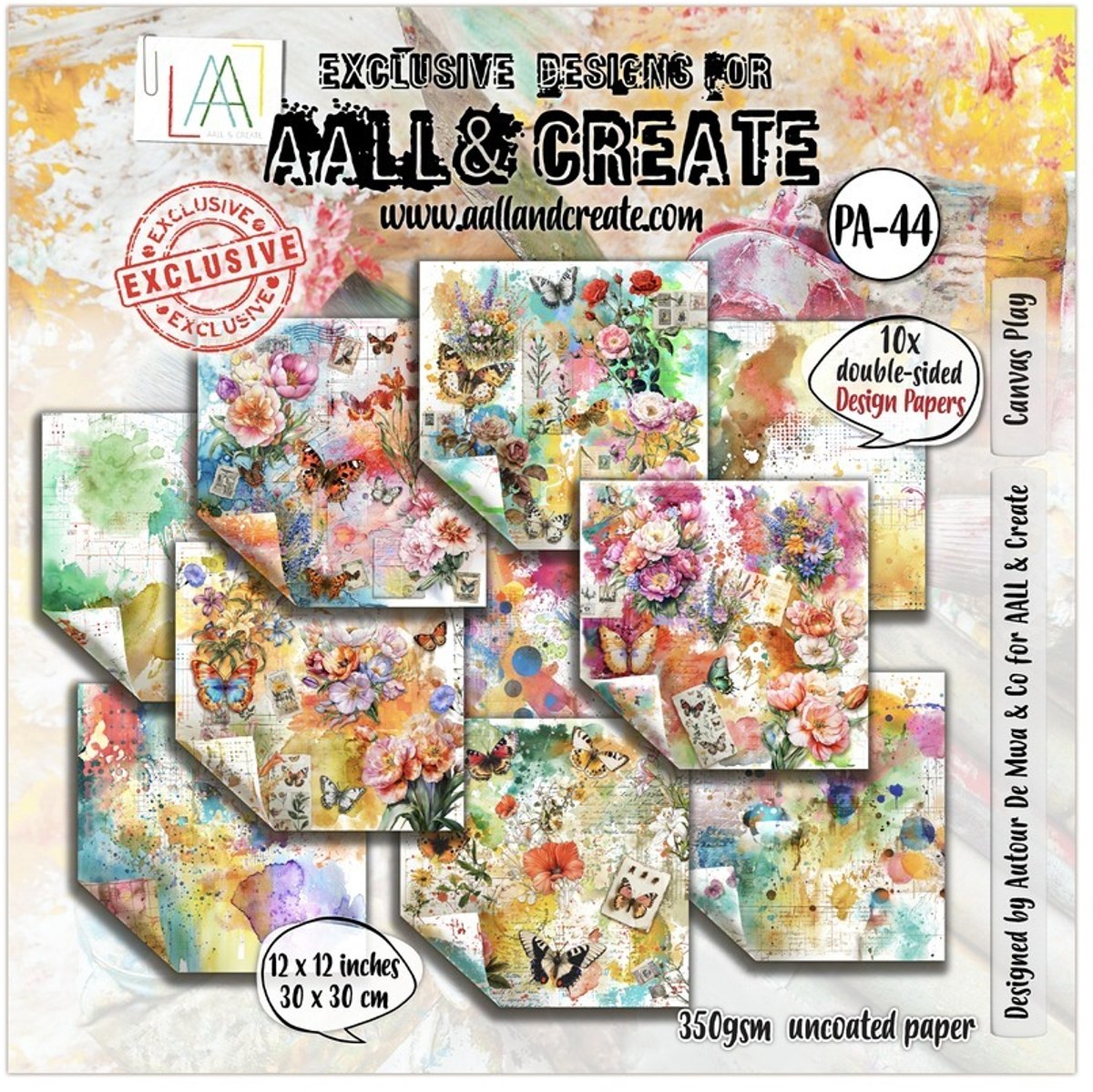 Aall & Create Design Paper 30 x 30 cm - Canvas Play