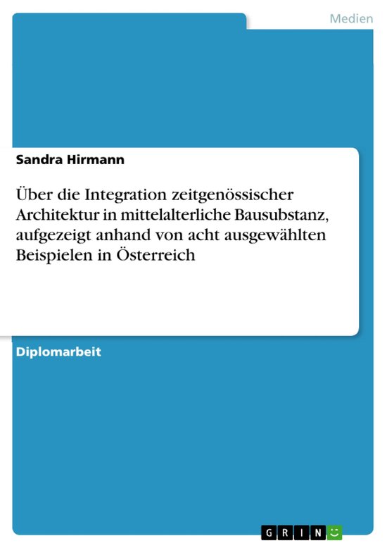 Über die Integration zeitgenössischer Architektur in mitte ... - cover