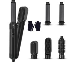 Airstyler Krultang 5 in 1 - Multistyler Föhnborstel - Kort & Lang Haar - Wit goud