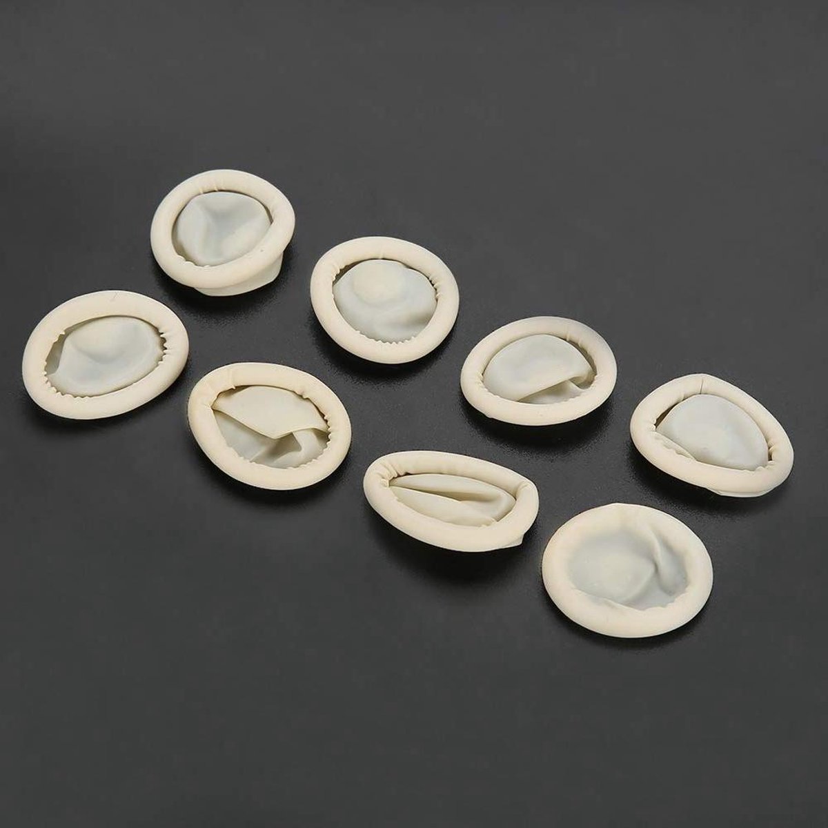 Allecto plus - Latex vingerlingen voor horloge reparatie - Antistatische vingerhandschoenen - Set van 100 stuks