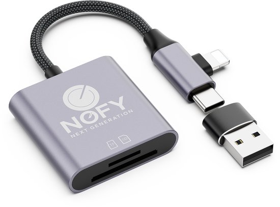 2-in-1 SD kaartlezer USB-C & US...