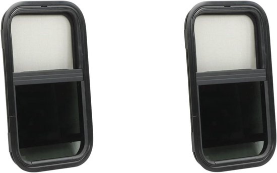 RV Schuiframen, RV Schuiframen met Scherm 440 Mm H 390 Mm W Getint Gehard Glas Waterdicht voor Campertrailer