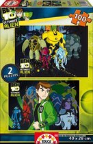 Puzzel 100 St - Ben 10 Alien Force (2x) (Door Educa)