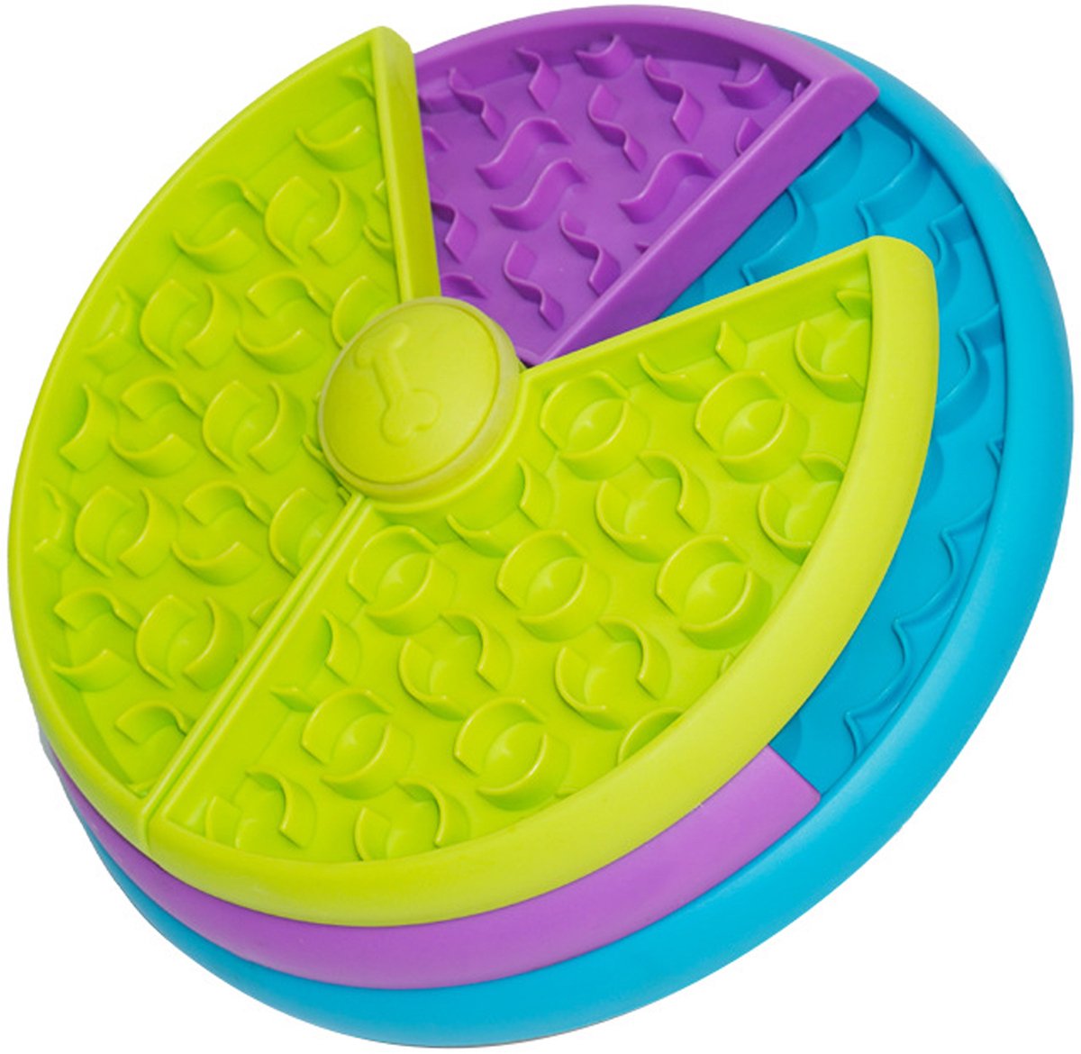longziming -Anti-Schrok Hondenvoerbak – Slow Feeder met 3-Laags Doolhofontwerp, Interactief & Mentale Stimulatie, Antislip & Veilig PP-Materiaal – Stimuleert Gezonde Eetgewoonten