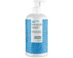 Keratosis Pilaris Body Wash – tegen ruwe en bobbelige huid — Keratosis Pilaris Douchegel tegen ruwe huid en bultjes door keratosis pilaris. Met salicylzuur, niacinamide en glycerine.