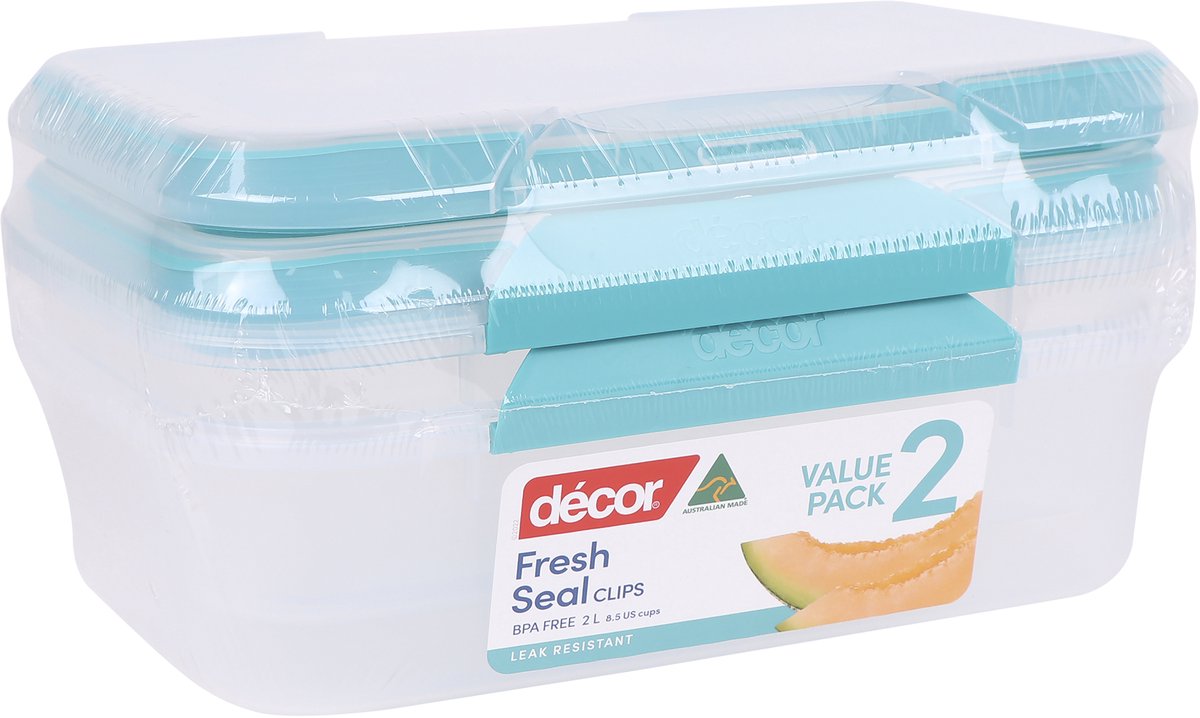 DÉCOR Fresh Seal Clips Vershouddoos - 2L - Set-2