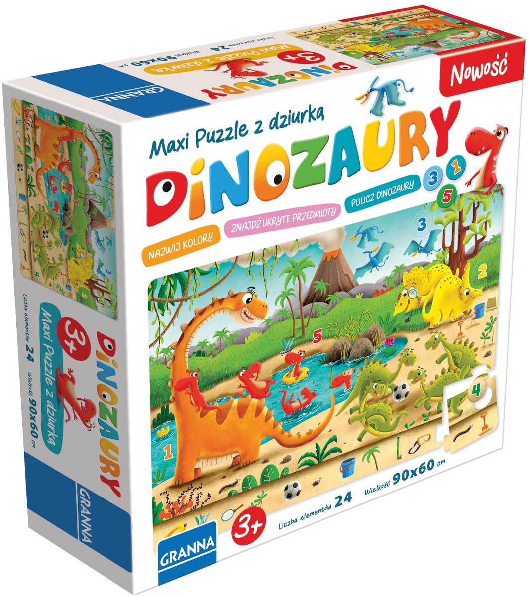 Maxi Puzzle dinozaury - Maxi-puzzel dinosaurussen