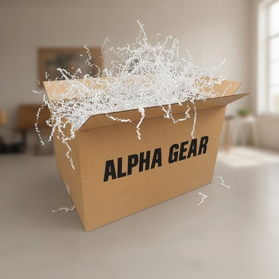 Alpha Gear - Matériau de remplissage - Remplissage - Laine de papier Wit - 4 kg - Par boîte - Hobby - Économique - Comprimé - Remplissage - Cadeau - Déchiquetage de papier - Déménagement - Vacances