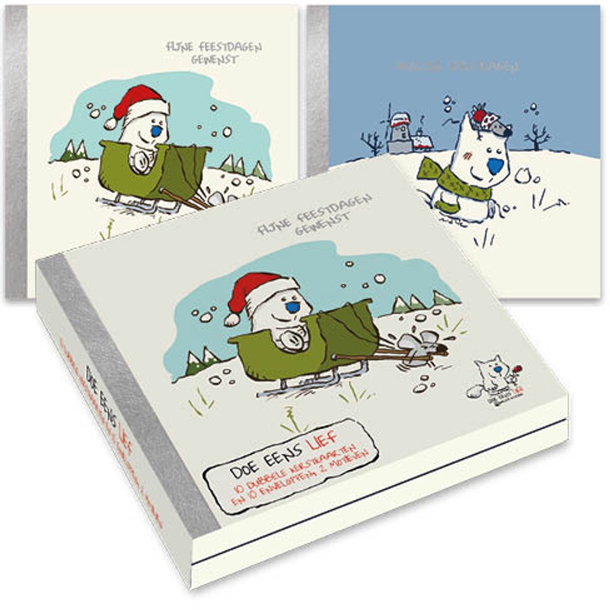 Doe eens lief kerstkaartenmapje - Kerstboompje - Boomstronk