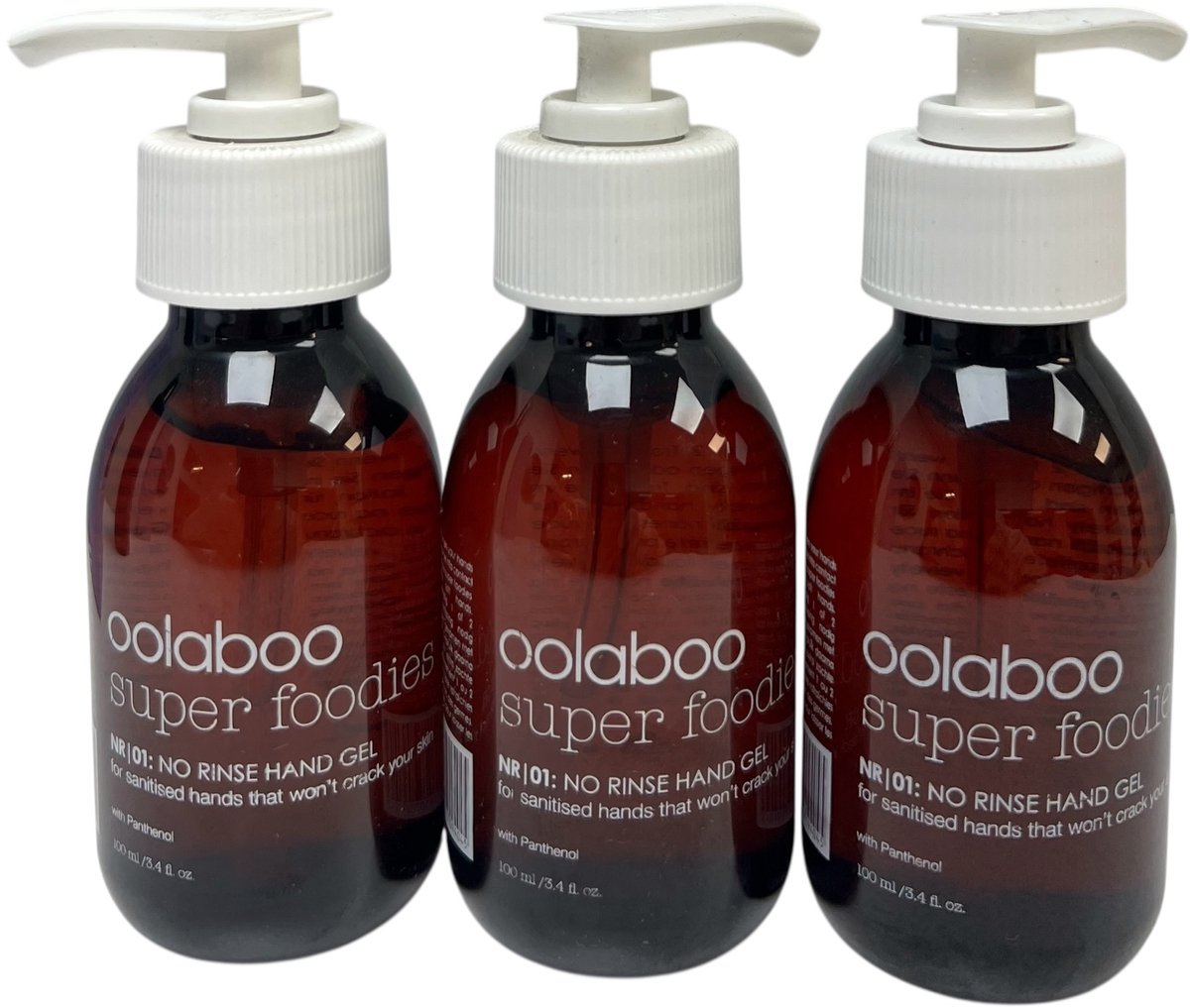 3 x Oolaboo Super Foodies Hangreinigingsgel 100 ml met Panthanol