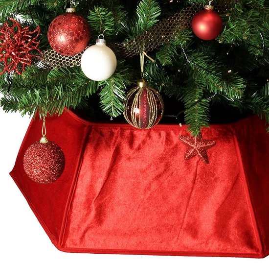 Unique Living - Kerstboomrok Zita - 40x25cm - Rood
