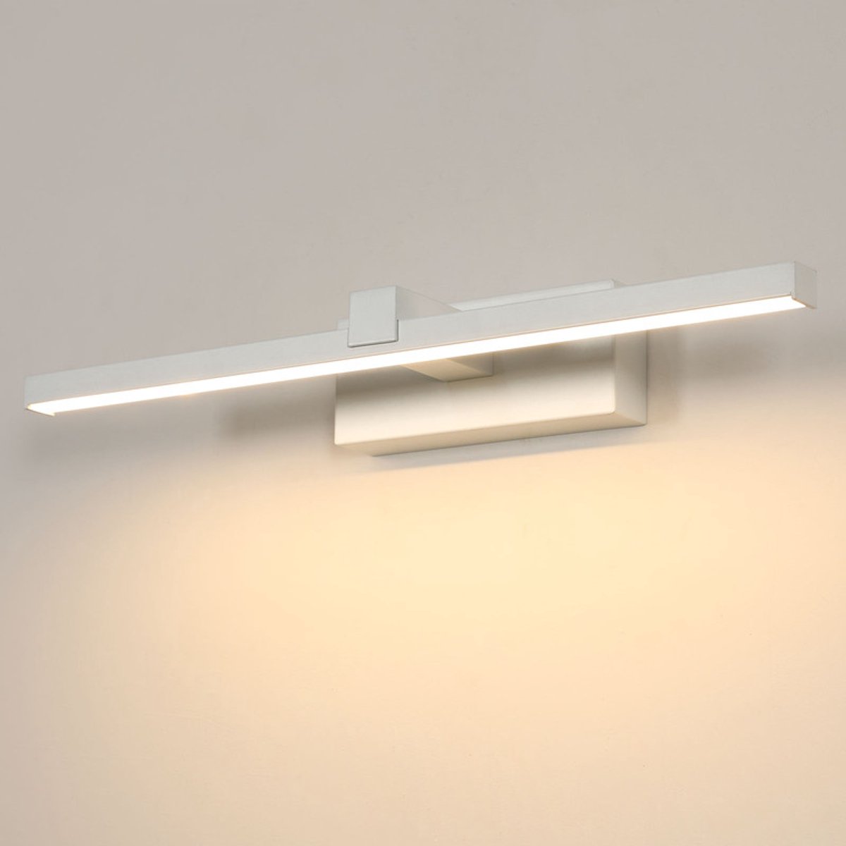 Haobosic Langwerpige Spiegellamp - Wit - 40cm - Warm Licht
