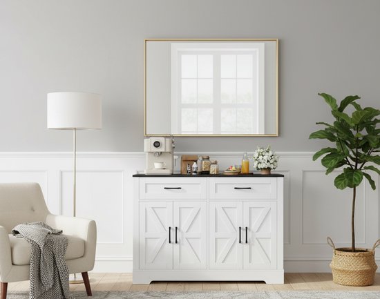FOREHILL Comodekast met 6 schuifladen, 120 cm breed, dressoir