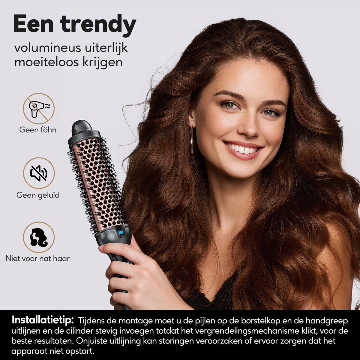 Farery Thermische Borstel - Krultang - 38MM Hete Borstel - afbeelding 2