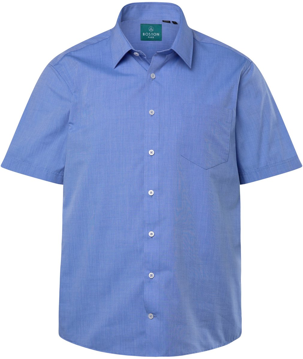 Boston Park - Heren - Zakelijk overhemd korte mouwen EasyCare kentkraag - Lichtblauw - Maat 8XL