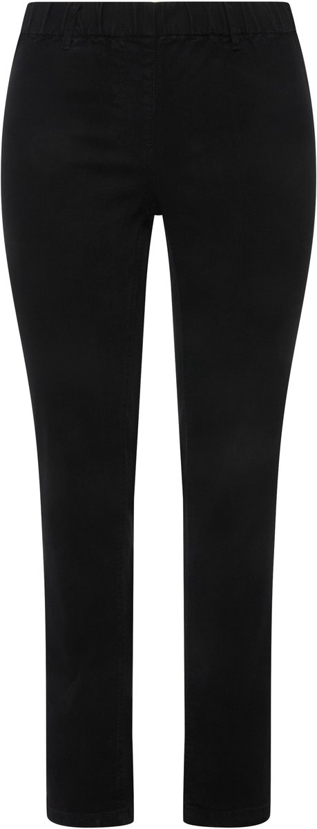 Ulla Popken - Dames - Denim jegging SIENNA - Zwart - Maat 56