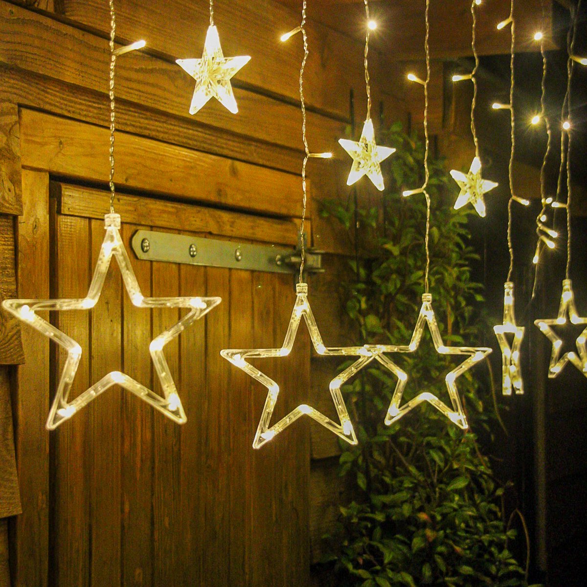 Giftmas Sterrengordijn - Kerstverlichting Voor binnen en buiten - 2.5m - Kerstlampjes - Kerstversiering - Kerstdecoratie