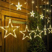 Giftmas Sterrengordijn - Kerstverlichting Voor binnen en buiten - 2.5m - Kerstlampjes - Kerstversiering - Kerstdecoratie