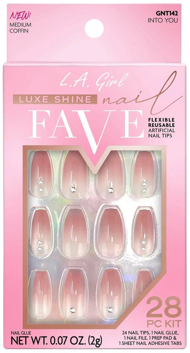 LA Girl - Luxe Shine Fave Nail Tips Into You - Nepnagels Nude