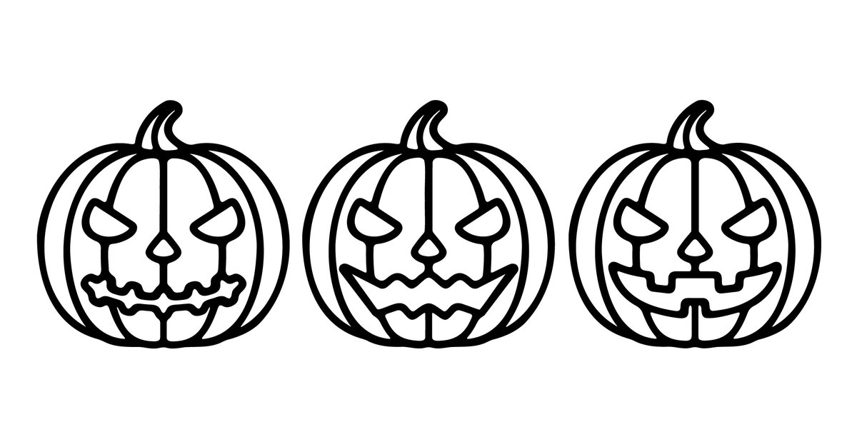 Halloween Pompoenen set van 3 -- Wall Art by Cutting Edge Design -- Tags: Griezelig Herfst Oktober Spooktober Pumpkins Griezel Decor Familie