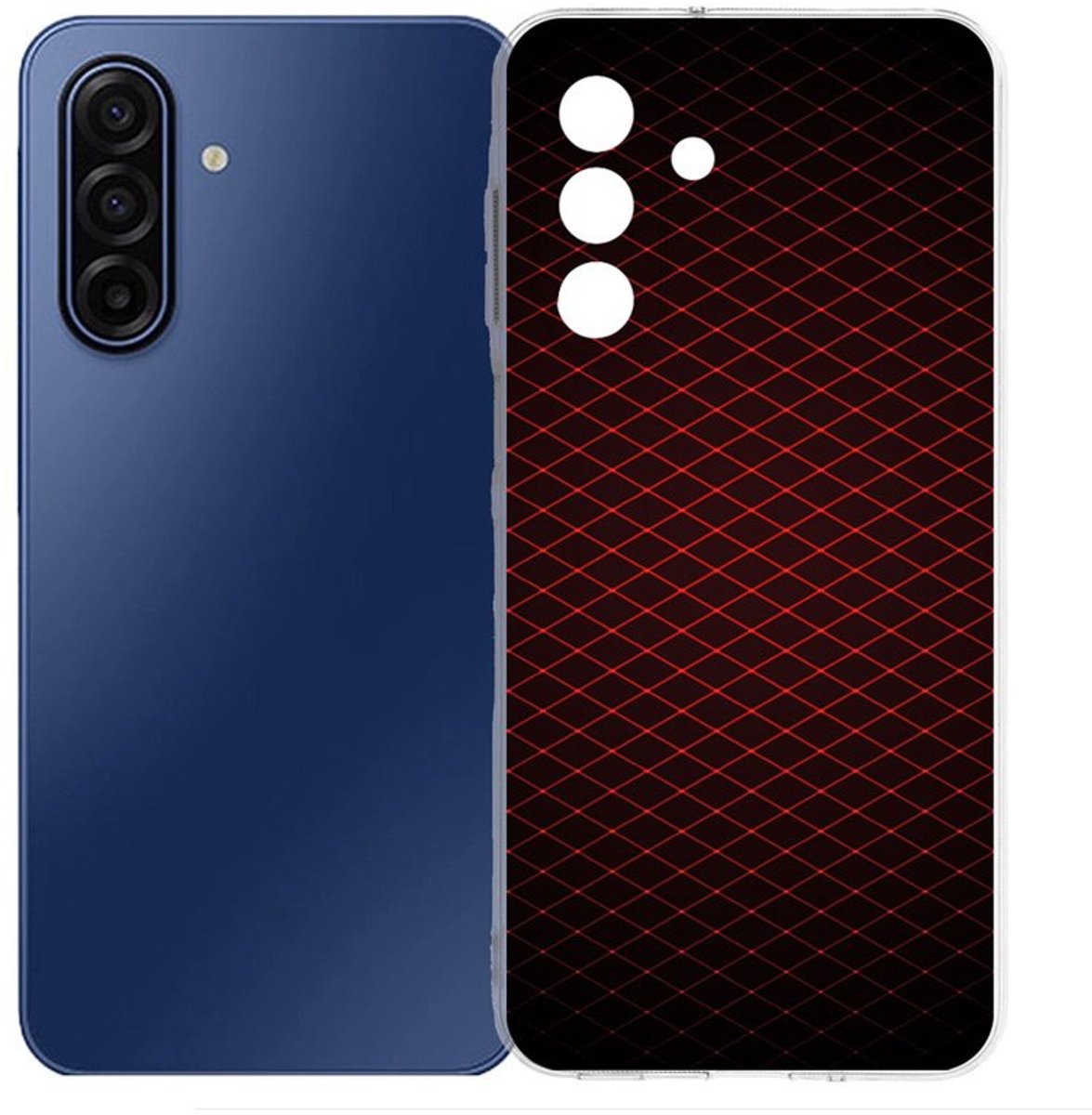 TPU Hoesje Samsung Galaxy A17 - Geruit Rood Backcover