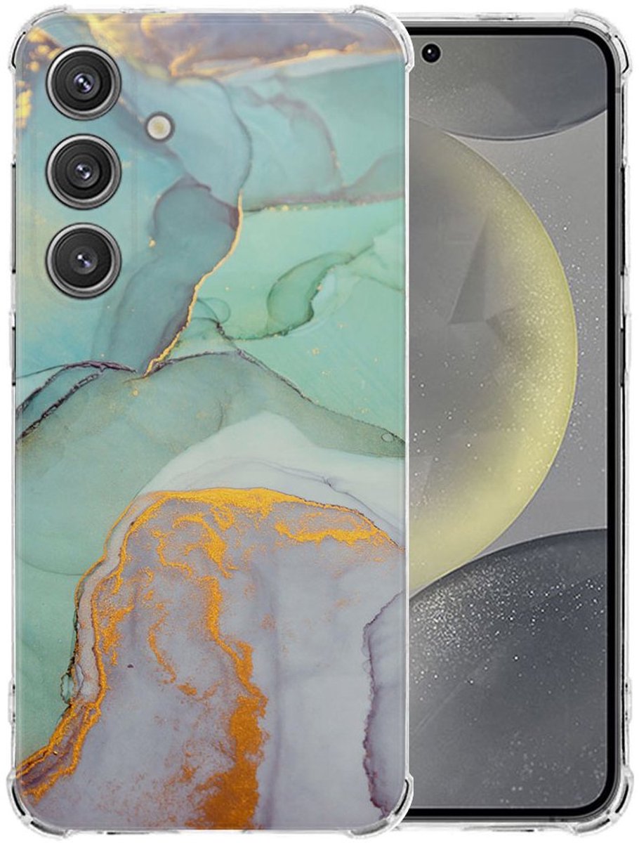 Samsung Galaxy S25 Hoesje - Watercolor Mix TPU Antishock