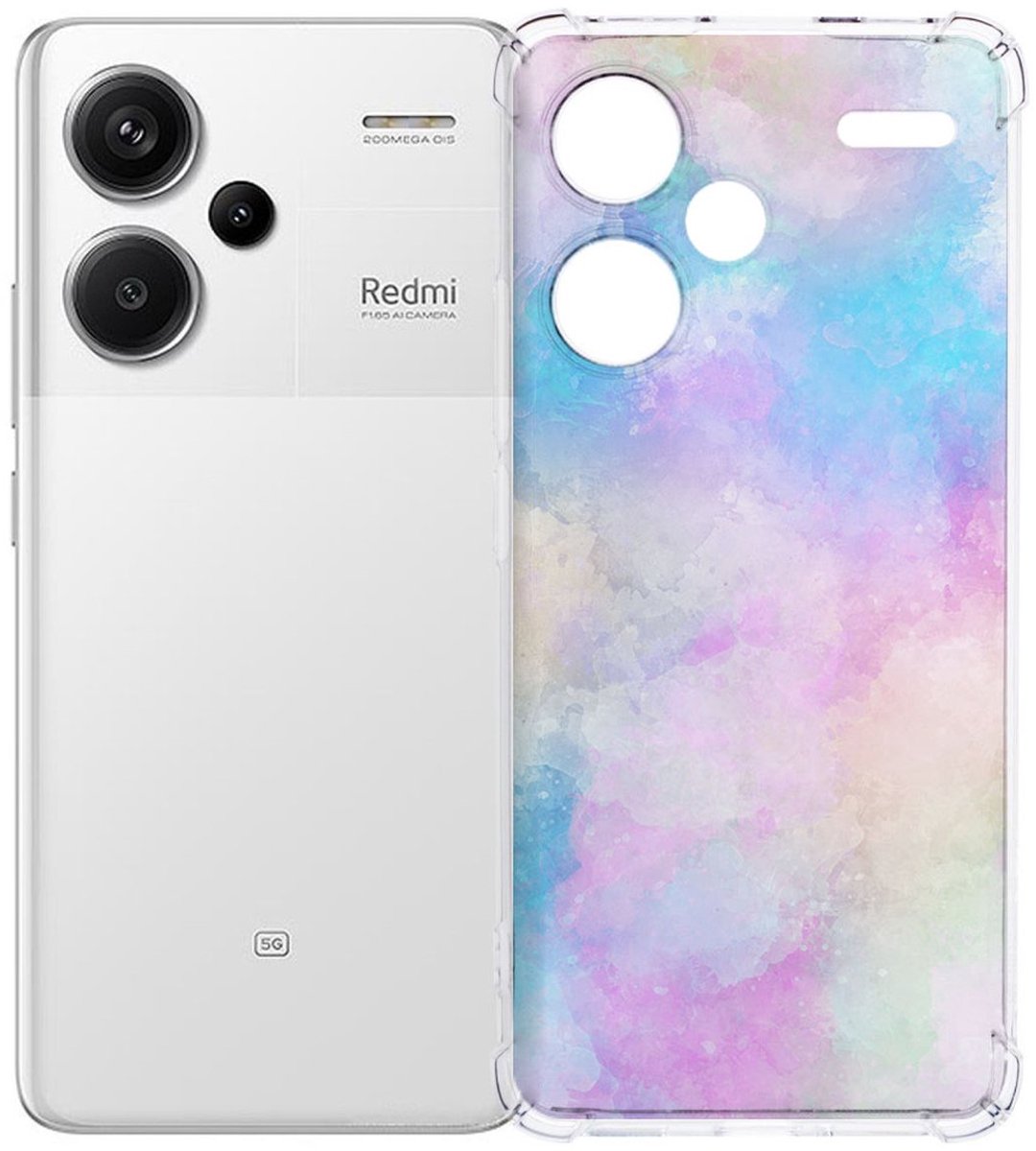 Xiaomi Redmi 13 Pro Plus Hoesje - Watercolor Light TPU Antishock