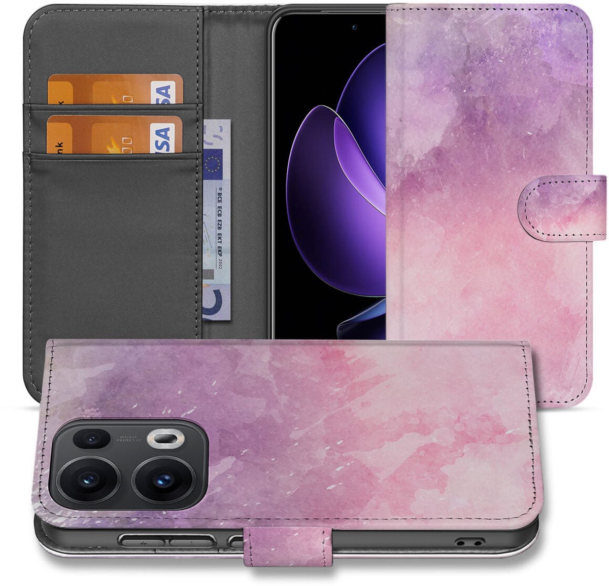 Hoesje OPPO Reno 13 Pro Pink Purple Paint