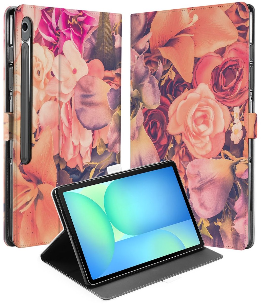 Tablet Book Case Bosje Bloemen Samsung Galaxy Tab S10 FE Plus