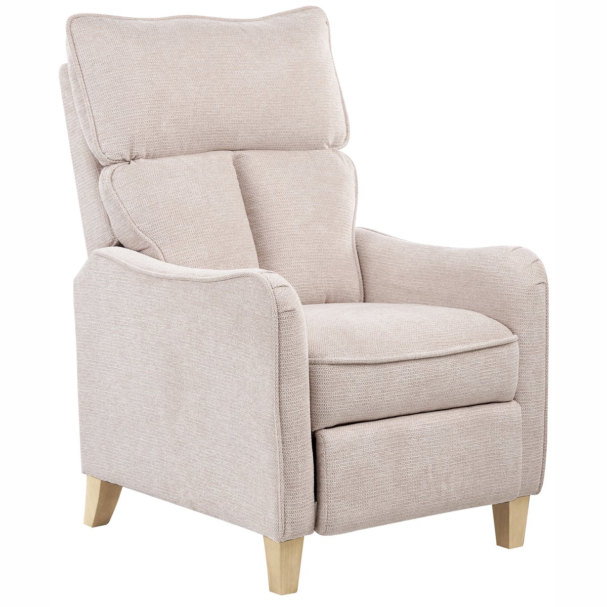 ROYSTON - Fauteuil - Lichtbeige - Polyester