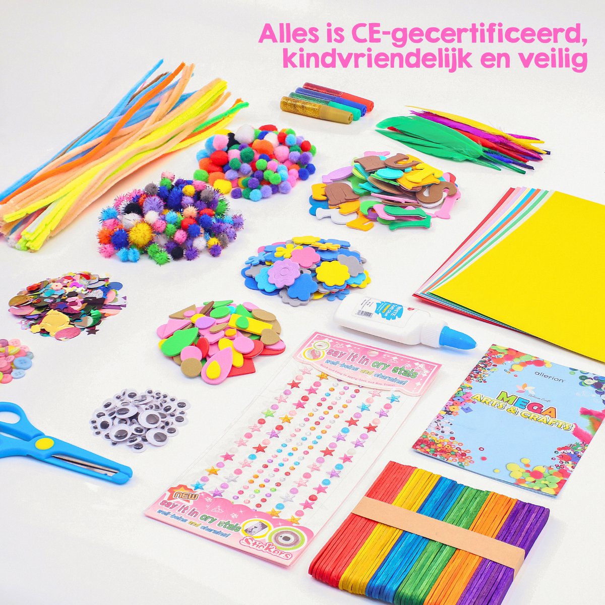 Allerion Knutseldoos - Knutselpakket voor kinderen - 1000+ onderdelen — afbeelding 9