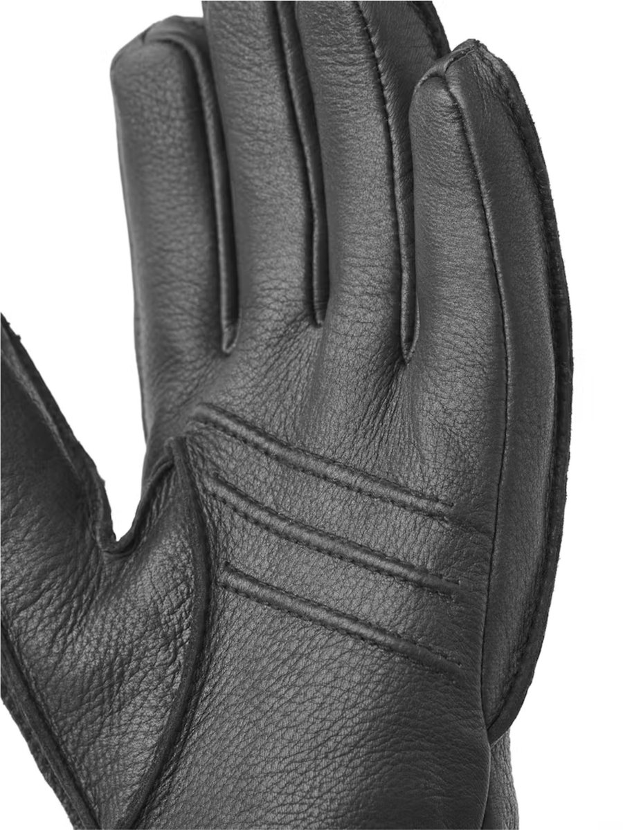 Hestra - Zwart Hestra Deerskin Primaloft Rib Handschoenen Zwart 20210