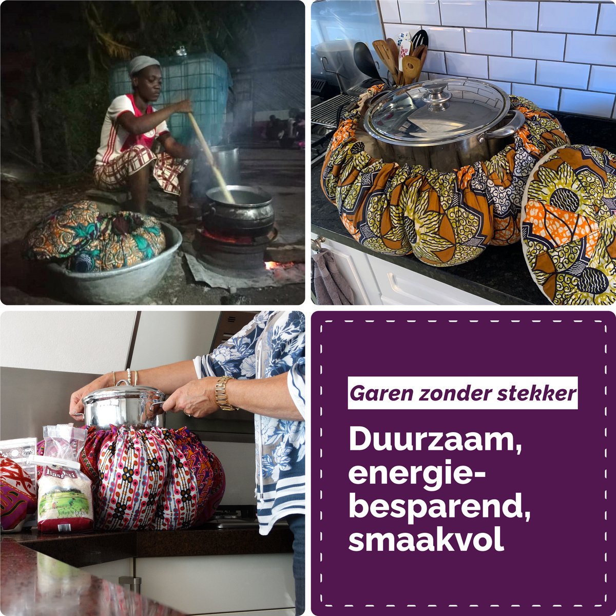 Slow Cooking Bag - XL formaat - Reversible ontwerp (Hooimadam, Hooikist, pannenstoof, Slowcooker zonder stekker) — cadeau in Kookcadeaus - foto 4