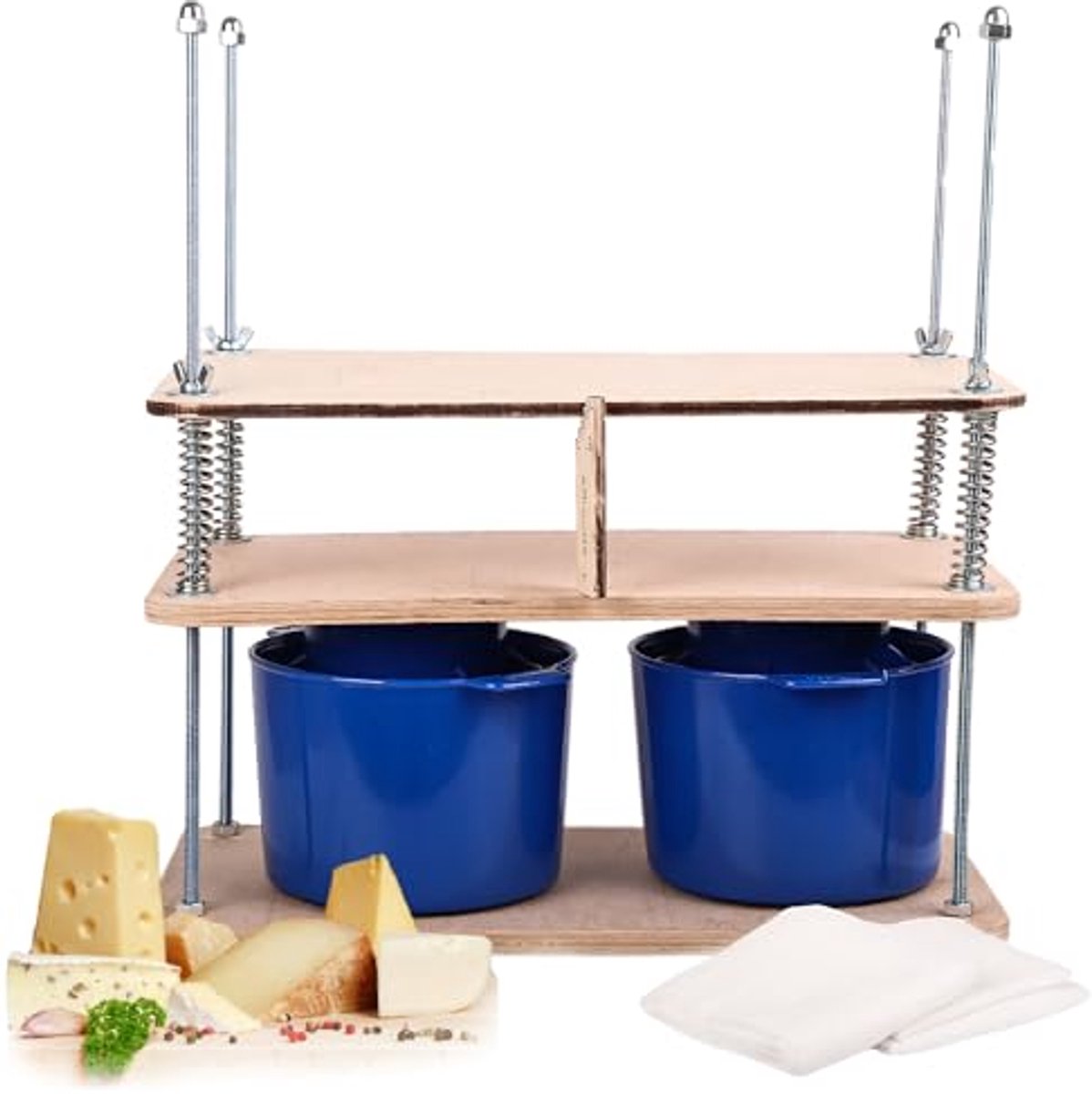 Kaaspers hout met RVS plaat Lactoferm Brouwmaatje Kaaspers hout met RVS plaat Lactoferm Brouwmaatje
