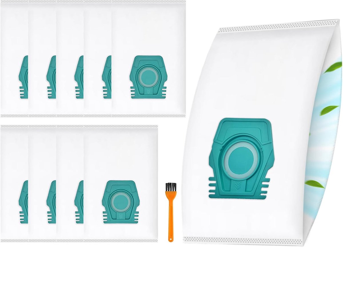 10 stofzuigerzakken geschikt voor Miele Pure TU S1 L1 stofzakken - stofzuigerzakken - met Borstel voor het reinigen