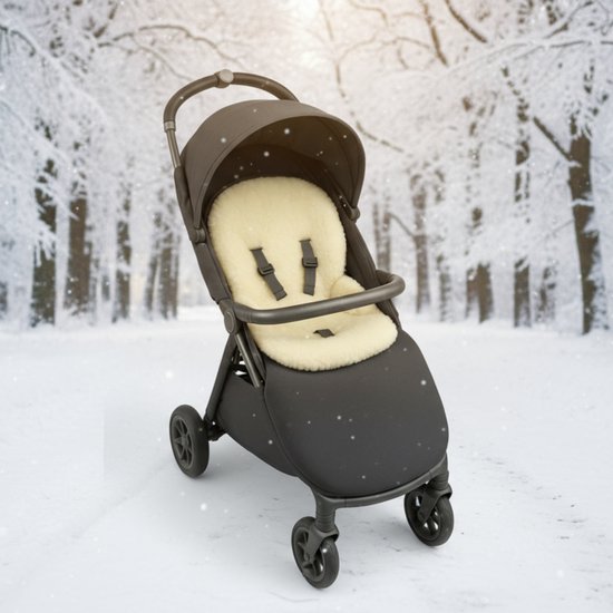 FEROCITY - Slaapzak voor kinderen Winter 85 cm voor een kinderwagen - Gewatteerd - Wol - Grafiet — afbeelding 4