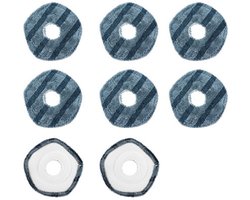 8 Stuks Vervangende dweildoeken Geschikt voor de Eufy X10 Pro Omni/X10 Pro robotstofzuiger - Stofzuiger onderdeel - Dweildoeken