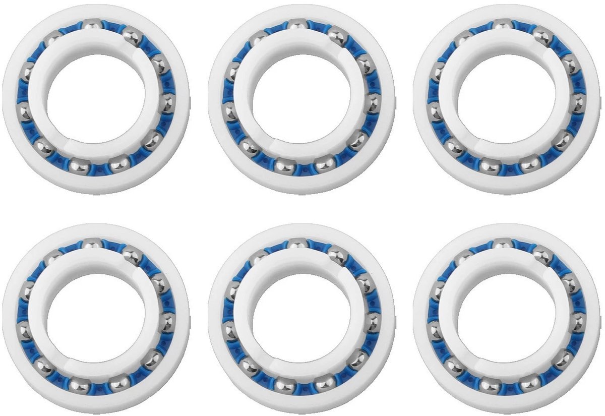 6 stuks kogellagers - geschikt voor Zodiac MX8 Elite - MX6 Elite - zwembadaccessoires - zwembadreiniger - Vervanging voor R0527000 - reserveonderdelen - zwembadreinigingsset