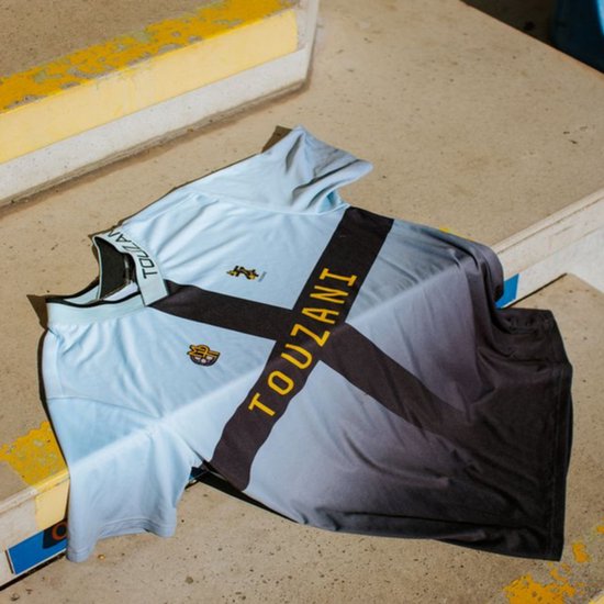 Maillot de foot d'été Touzani pour garçon - bleu clair - Taisho