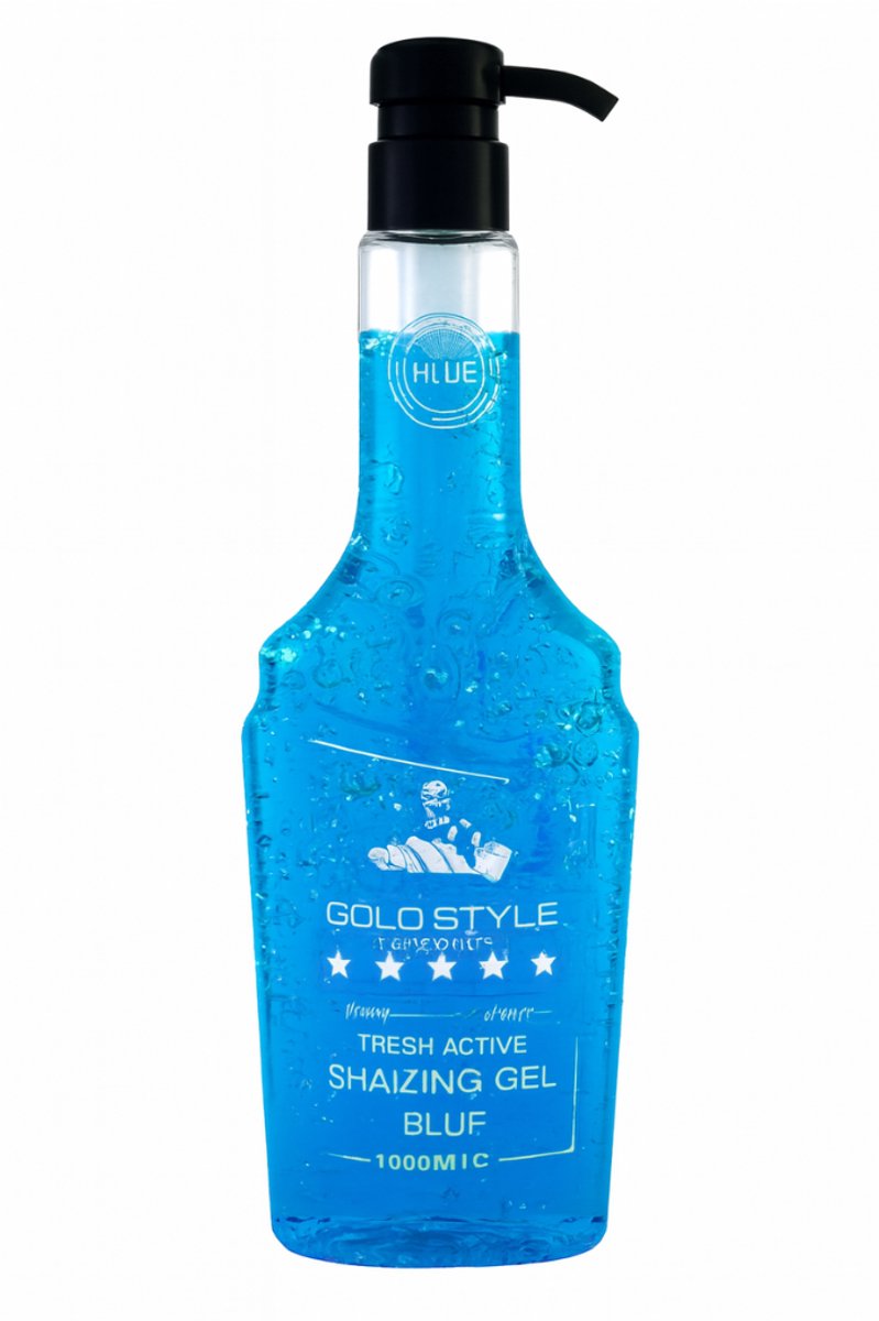 GOLD STYLE Professional Man Care – Fresh Active Shaving Gel (Blue, 1000 ml) - Shaving Gel