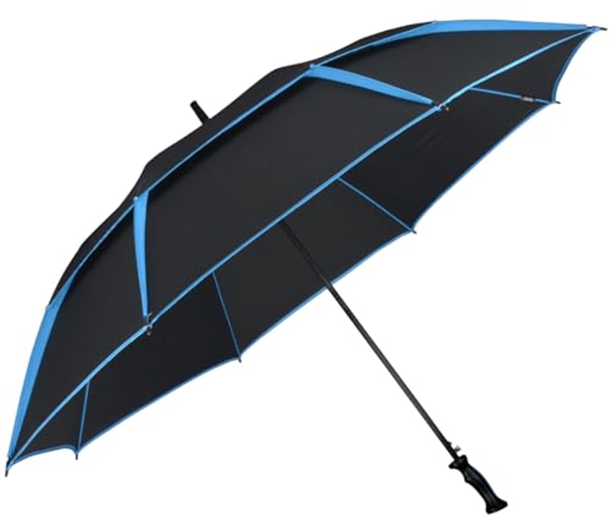XXL windbestendige golfparaplu met automatisch open systeem en dubbel dak